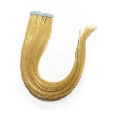 Imagem de Mega Hair Fita Adesiva Loiro Cor 10 60Cm 10 Peças - 25Gr - Cabelo Huma