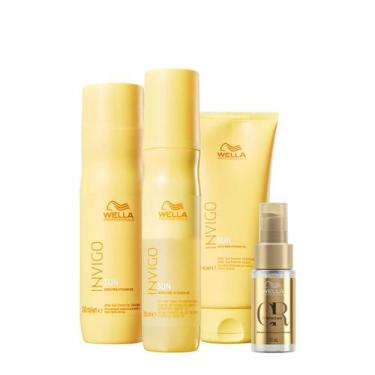 Imagem de Kit Wella Professionals Invigo Sun Reflections Duo Leave-in Oil (4 pro