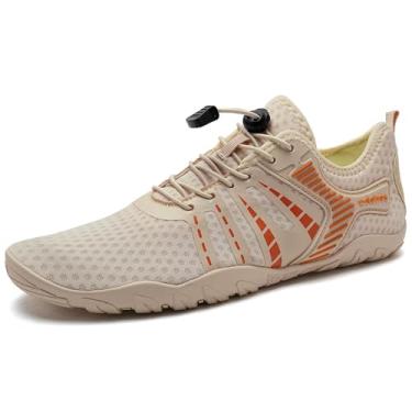 Imagem de WateLves Water Shoes – Meias aquáticas de secagem rápida, para surf, ioga, hidroginástica, Vitality marrom claro, 14 Women/12.5 Men