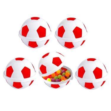 Imagem de Kit 5 Potes Bolas de Futebol para Lembrança de Aniversário Tricolor Ve