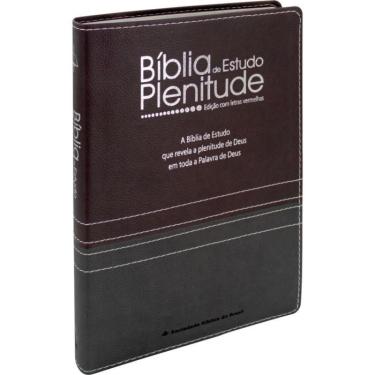 Imagem de Bíblia de Estudo Plenitude - ara - Capa Preta/Vermelha