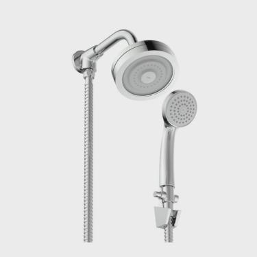 Imagem de Chuveiro Redondo 12cm com Sistema Autolimpante com Desviador Master Chuveiros Cromado