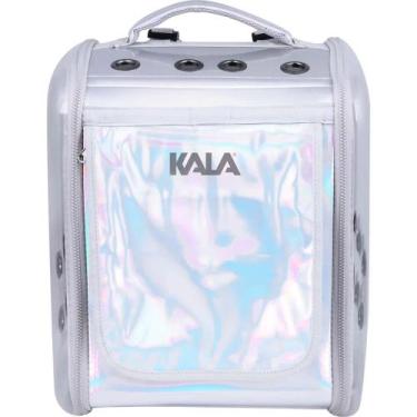 Imagem de Bolsa de Transporte Pet Janelas Laterais 31x42cm Kal - Kala