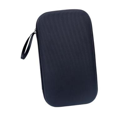 Imagem de Deevoka Ping Pong Paddle Case Carry Bag Bag Practical Poeira Proteção Conveniente Tabela Tennis Racket Saco de armazenamento para esportes, Preto para 2 Pás