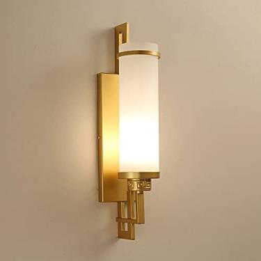 Imagem de HOSETEON Luminária de parede ng, arandela de parede moderna sombra de vidro metal arandela de parede yle lâmpada de parede clássica luzes de lavagem de parede interior r g sala de quarto decoração de