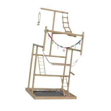 Imagem de IEUDNS Suporte para de estimação, playground para s, brinquedo de escalada, academia com escadas, suporte para brincar de pássaros,