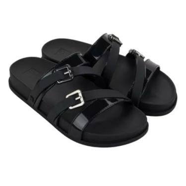 Imagem de Tamanco Slide Zaxy Fine Fivela Feminino - Preto (Preto, BR, Adulto, Numérico, M, 36)