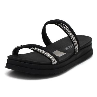 Imagem de Chinelo Feminino Flatform Conforto Strass Papete Mississipi