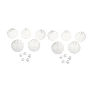 Imagem de YIJU 10 pedaços em branco Ball barulhento kit de material diy brinquedos sensoriais com tampas artesanato diy bolas de ventilação Recipientes para adultos, Claro