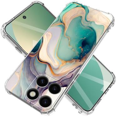 Imagem de CLATUK Capa para Motorola Moto G Stylus 2025 5G [Marble Slim] + [Proteção antiqueda à prova de choque] Capas de telefone femininas elegantes de TPU macio 6,7 polegadas (Lago Alpino)