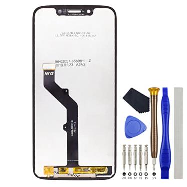 Imagem de Substituição do conjunto de tela sensível ao toque com digitalizador LCD completo versão EUA para Motorola Moto G7 Play XT1952-4 XT1952-5 Preto