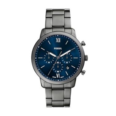 Imagem de Fossil Relógio masculino Neutra Chronograph Smoke de aço inoxidável, Metálico