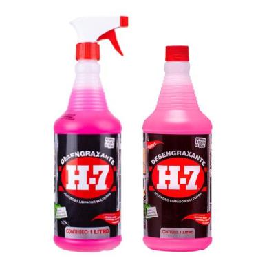 Imagem de Kit Desengraxante Removedor Multiuso 1L Spray Com Refil 1L - H7 - 0012