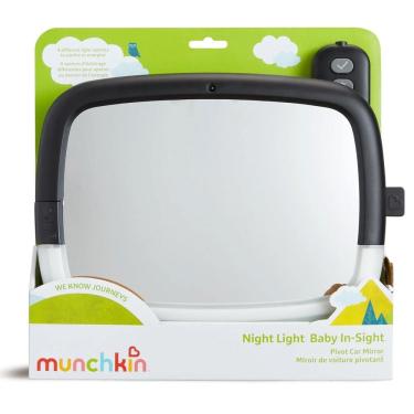 Imagem de Espelho Para Encosto do Banco Traseiro Com Luz Munchkin