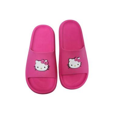 Imagem de Chinelo infantil feminino slide juvenil hello adulto kitty confortavel