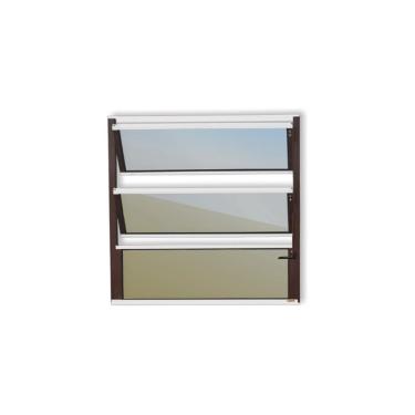 Imagem de Basculante Plus Vidro Reflex 60cm X 40cm Brimak Mix Corten