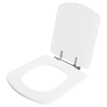 Imagem de Assento Sanitario Poliester Antibacteriano Dama Senso Branco Para Vaso Roca