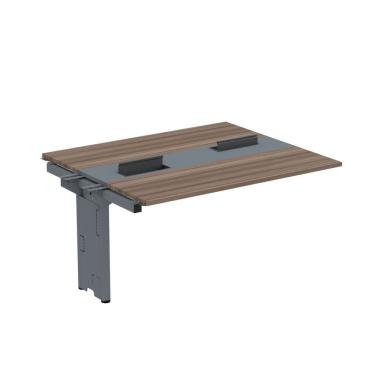 Imagem de Complemento De Mesa Plataforma Para Coworking Para 2 Pessoas 140x120 Walnut-grafito