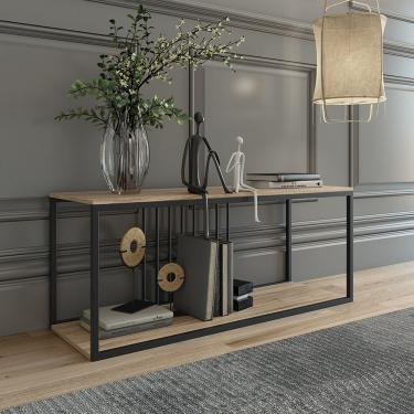 Imagem de Rack Para Tv Até 40 Polegadas Onix Ambiente Principal Escritório Preto -amadeirado