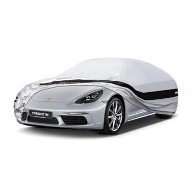 Imagem de Holthly Capa de carro de 10 camadas personalizada para Porsche 718, Cayman (1996-2025), à prova d'água para todos os climas para automóveis, cobertura completa ao ar livre, proteção contra poeira e