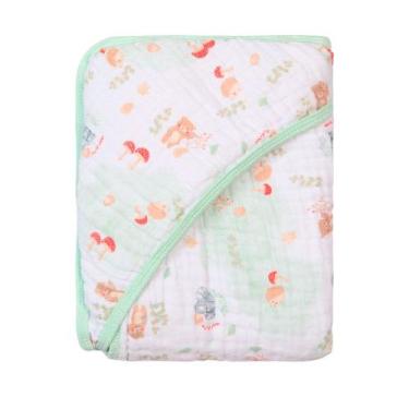 Imagem de Toalha Banho Bebê Dupla Camada Soft Estampa Aquarelada - KARINHO, 4641