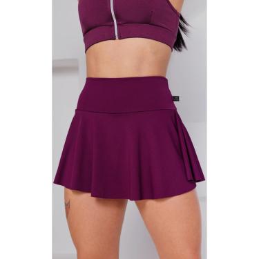 Imagem de Short Saia Babado Suplex Feminino Fitness Academia WOLFOX-Feminino