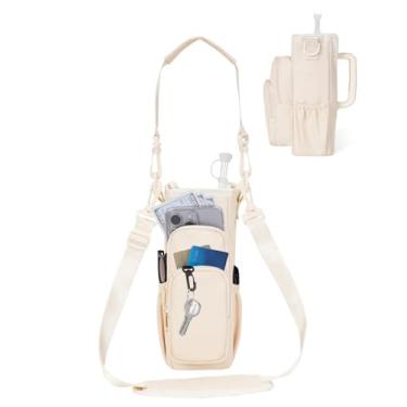 Imagem de sportsnew Bolsa Para Garrafa De Água Com Bolso Celular Stanley Brumate Era 30Oz Acessórios Suporte Térmico Alça Copos E Palha Capa Transversal