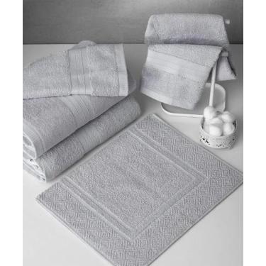 Imagem de Toalha de Piso Naturalle Fashion 80x48 cm Cor Prata Sultan
