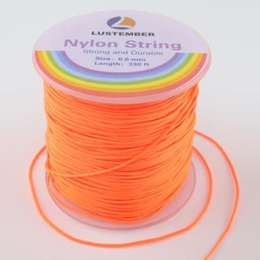 Imagem de LUSTEMBER Corda De Nylon 0,8 Mm, Resistente E Durável Para Pulseiras, Joias, Miçangas, Colares, Tranças Rabo Rato, Kumihimo, Sinos Vento, Persianas Artesanatos