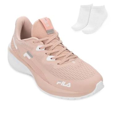 Imagem de Tênis Fila Spritz Feminino Rose e Branco