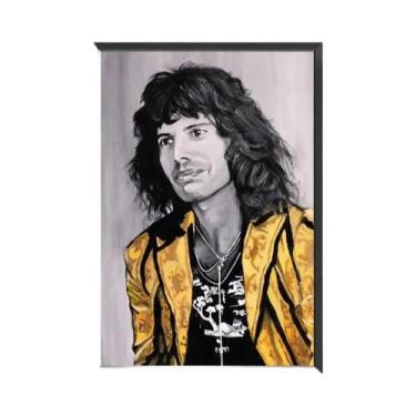 Imagem de Pôster De Papel Kraft Retrô Branco Queen Band Music Adesivo DIY Decora