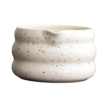 Imagem de Fenteer Matcha Bowl Copo Moda Supplies Craft Decor Decorativo Utensílio de chá Cerimônia tradicional Matcha para sala de estar escritório em casa, Branco