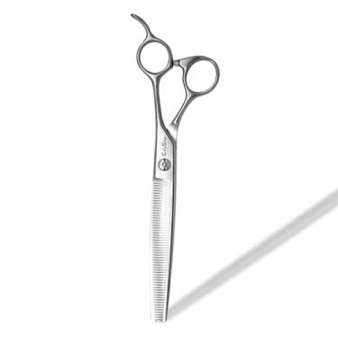 Imagem de SnipStar 7,5 polegadas Professional Pet Thinning Tesouras VG10 Cão Cuidado Tesouras 56 V-Teeth Thinner, Tasa de diluição 25%