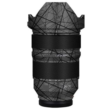 Imagem de Adesivo de câmera antiarranhões com tampa de lente para Panasonic Lumix S 24-70 mm F2.8 Película protetora decalque protetor corporal 24-70 2,8 (cinza cruzado)