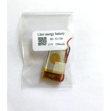 Imagem de Bateria 3.7v 220mah 5,2mm X 17mm X 26mm 2 Fios 521726 - bgb