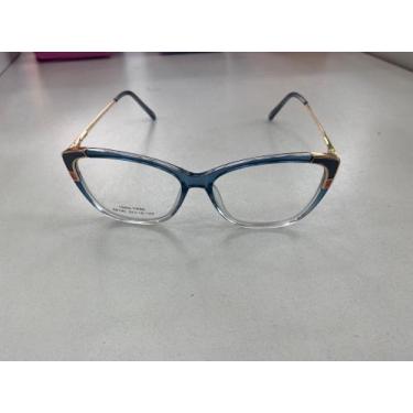 Imagem de Armação acetato feminino azul degrade - Global Optica 