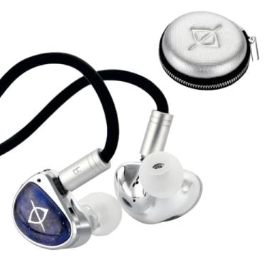 Imagem de Fones de ouvido EarAcoustic Audio com fio, fones de ouvido intra-auriculares com cancelamento de ruído, alta qualidade de som. Conector de 3,5 mm para smartphone, tablets e muito mais. Adequado para