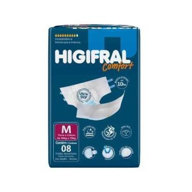 Imagem de Fralda Adulto Higifral Confort M Com 8 Unidades - Eurofral