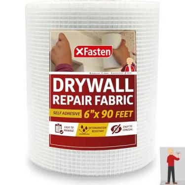 Imagem de XFasten Fita de reparo para drywall, 15,2 cm por 2,5 m