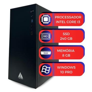 Imagem de Pc Computador I3 Multipc 8gb Ram 240 Ssd Win10 Pro Office