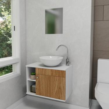 Imagem de Armário para Banheiro com Cuba e Espelho Itália - Brovalia