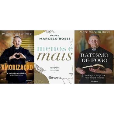 Imagem de kit 3 livros PADRE MARCELO ROSSI Amorização: A cura do coração + Menos