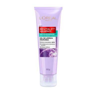 Imagem de Gel De Limpeza Profunda L'Oréal Paris Revitalift Hialurônico Antioleosidade 80g