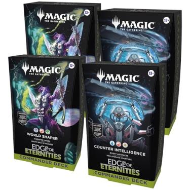 Imagem de Magic: The Gathering Edge of Eternities Commmander Deck Bundle - 2 de cada baralho (2 World Shaper + 2 Counter Intelligence)