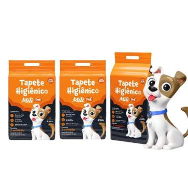 Imagem de Kit C3 Tapete Higiênico C/ 7 unidades - Mili Pet - Mili Sa