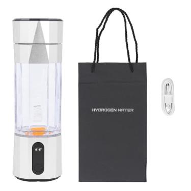Imagem de Vomeko Hydrogen Water Bottle 8000 PPB Eletrólise PEM ionizante com 208 ml de capacidade por portátil gerador de água rico em hidrogênio para viagens, Ginásio de escritório (Silver)
