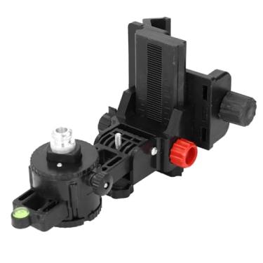 Imagem de Ailgely Adaptador de Nível de Ajuste Fino, Cabeça de Ajuste Fino Multi -funcional Com Clipe, Suporte de Rotação de 360 ​​graus para o Teto de Parede Montado Com Grampos de Base