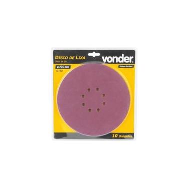 Imagem de Disco lixa para lixadeira de teto grão 150 com 10 unid vonder