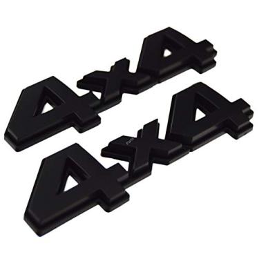 Imagem de PartsTo Emblema de decalque 4x4 com adesivo para Toyota Tacoma Hilux Tundra SUV Truck Tailgate Fender