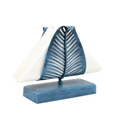 Imagem de Organizador de guardanapos estilo uma folha para cozinha restaurante decoração de casa vintage moderno D ̈¦cor decoração de fazenda, Turquoise, One Size